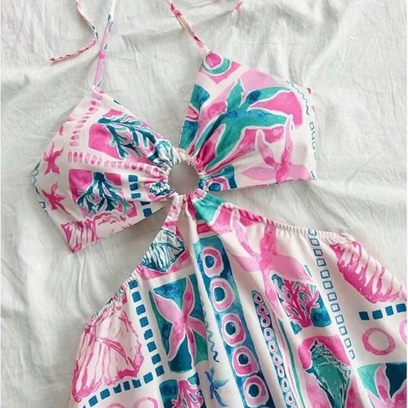 Ocean Patterned Dress - Picture 3 of 5